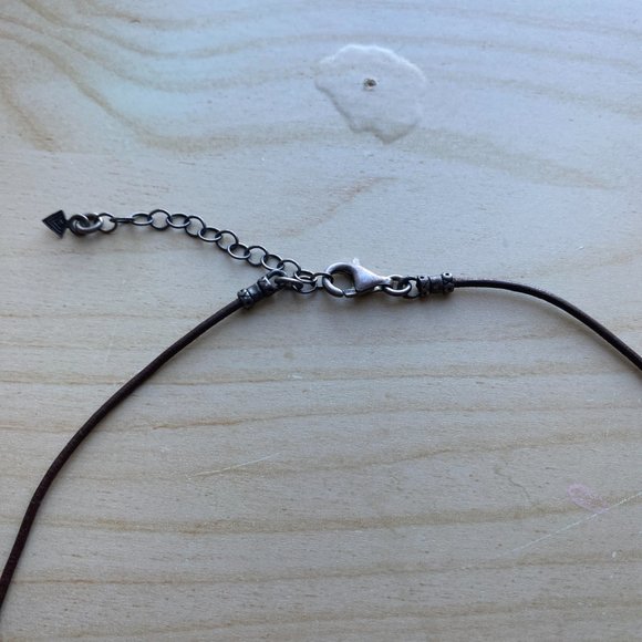 Beautiful Silpada N2053 Leather sterling Silver 925 Ball pendant necklace - Picture 4 of 4